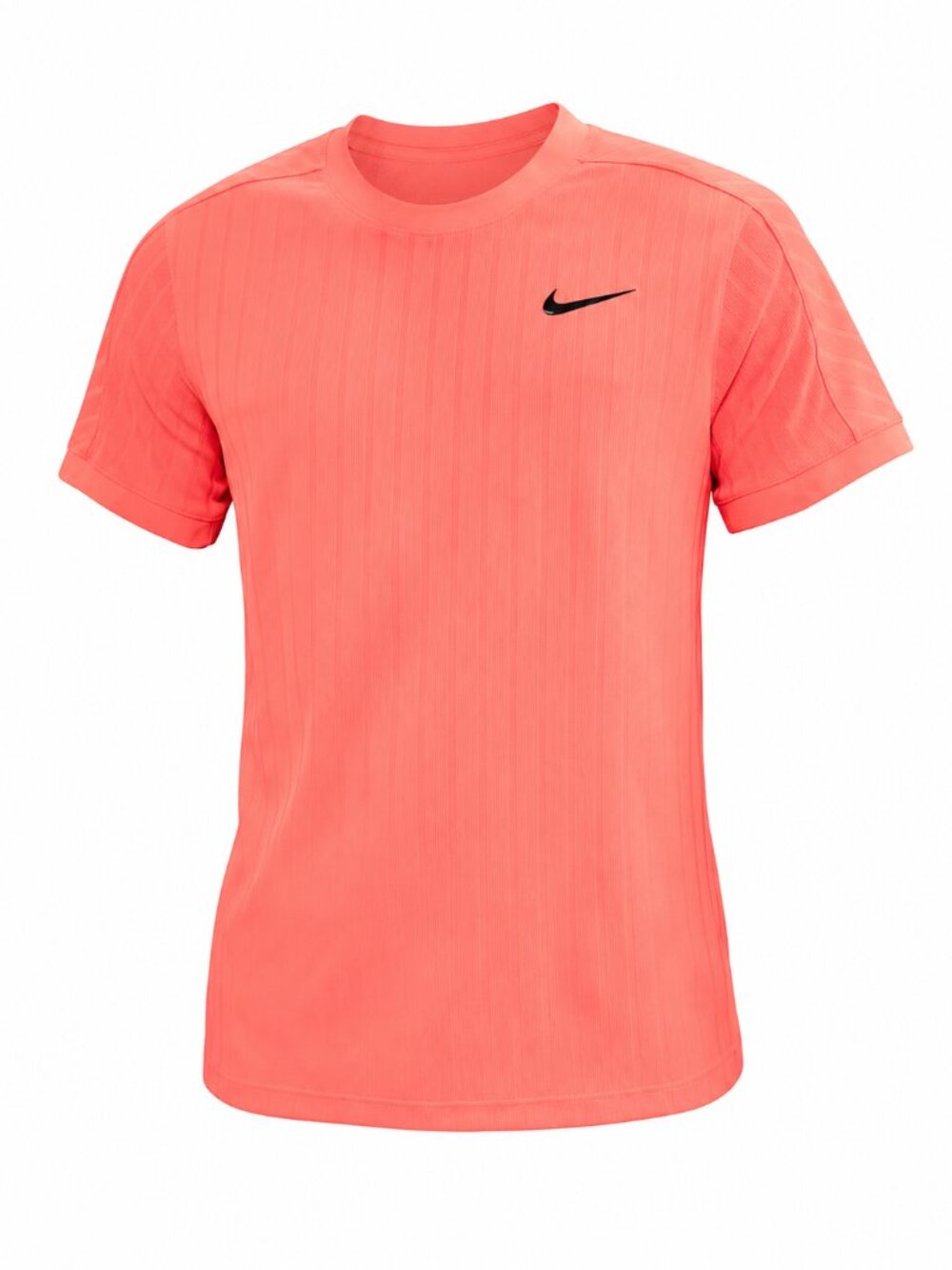 Nike Court Advantage Slam Crew Tennis T-Shirt M Dri-Fit Bright Mango HM6710-873